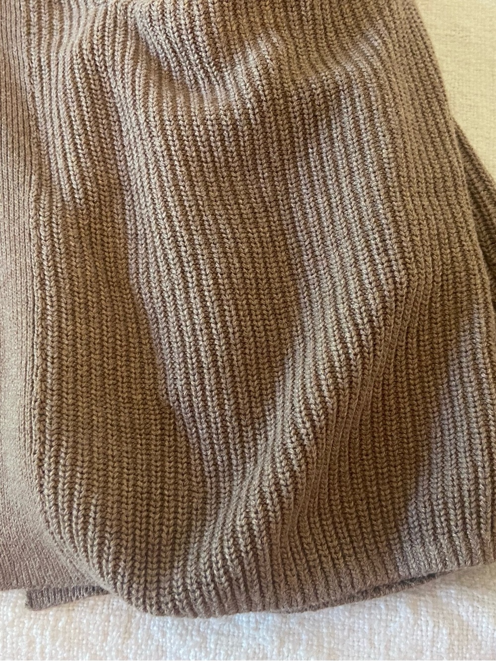 Old Navy Women's Open-Front Ribbed Cardigan with Pockets - Brown - Size Medium - Picture 7 of 10